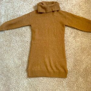 Baby GapToddler Cowl Neck Brown Sweater Dress